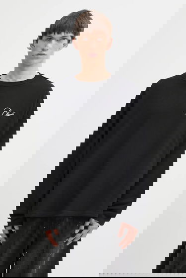 T-shirt Rhude Classique reverse Cotton Long-Sleeve T-Shirt Sort | RHFW25TT10012, 2