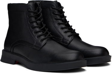 Sneakers og sko BOSS Hugo Grained Leather Boots Sort | 50552559, 3