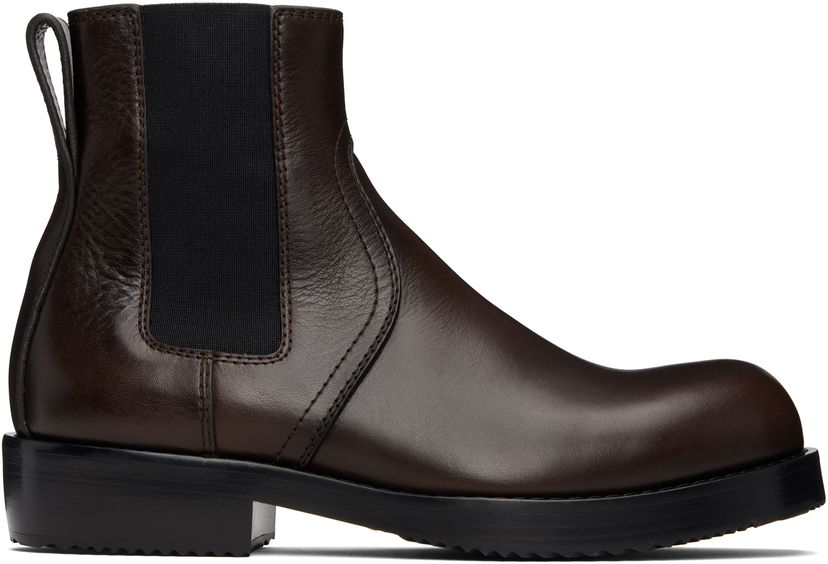 Sneakers og sko Dries Van Noten Dries Van Noten Leather Chelsea Boots Brun | 252-021703-105