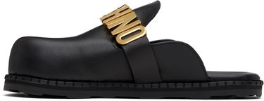 Tøj Moschino Moschino Lettering Logo Slip-On Loafers Sort | MA10162G1M MF0 000, 2