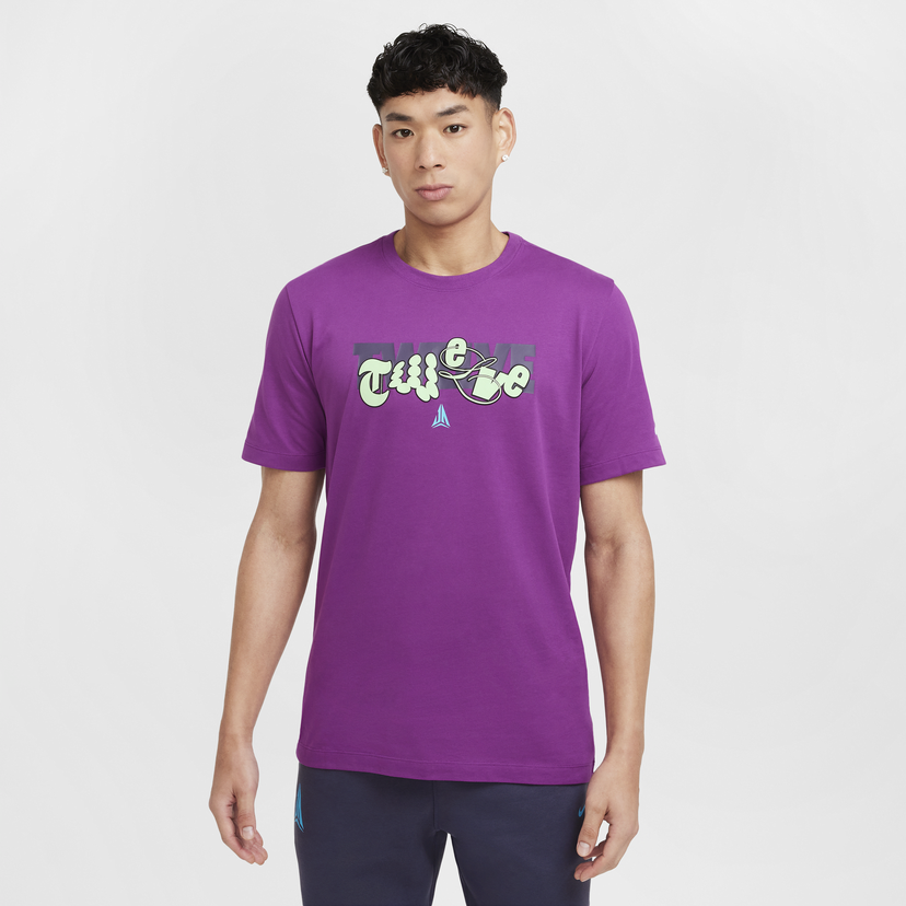T-shirt Nike Ja Basketball T-shirt Print Purple Lilla | HF6193-505
