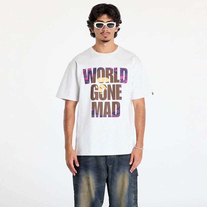 T-shirt BAPE A BATHING APE Color Camo Wgm Ape Head Overlap T-Shirt Hvid | 001TEK801024M GRA