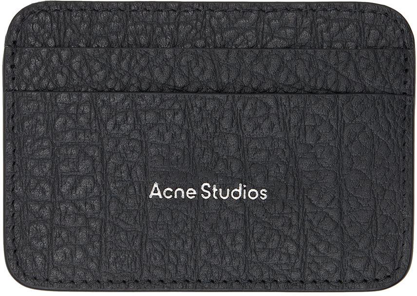 Tegnebog Acne Studios Leather Card Holder Sort | CG0245-, 0
