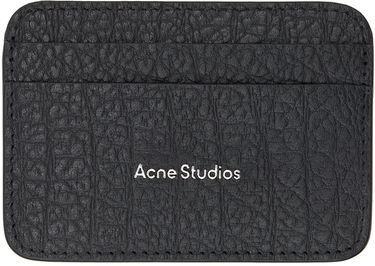 Tegnebog Acne Studios Leather Card Holder Sort | CG0245-, 0