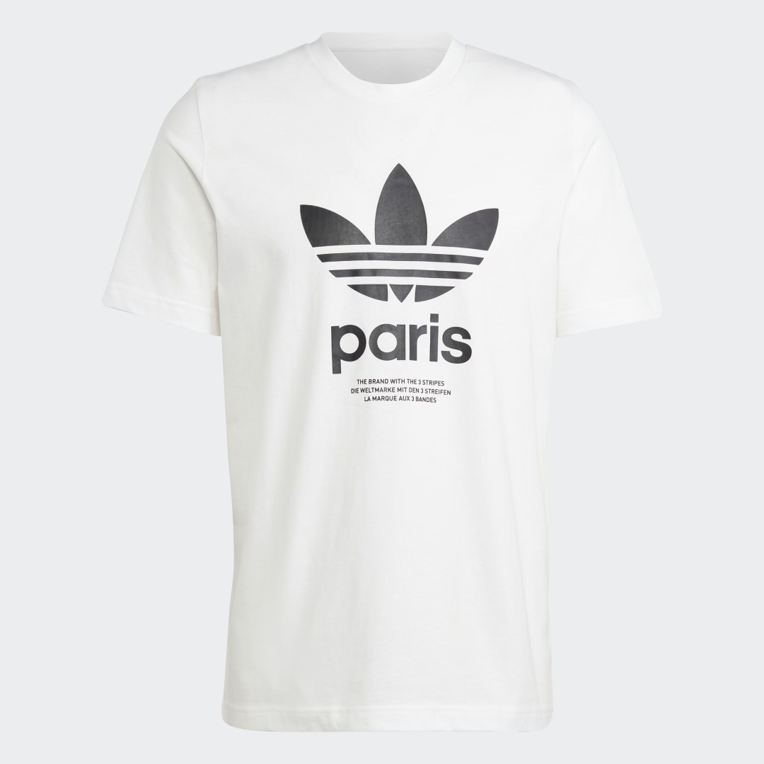 T-shirt adidas Performance Icone Paris City Originals Hvid | IP6538, 1