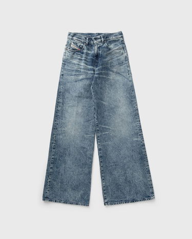 Jeans Diesel 1978 D-AKEMI-FSH Distressed Wide Leg Jeans Blå | A21499-007DA-01, 2