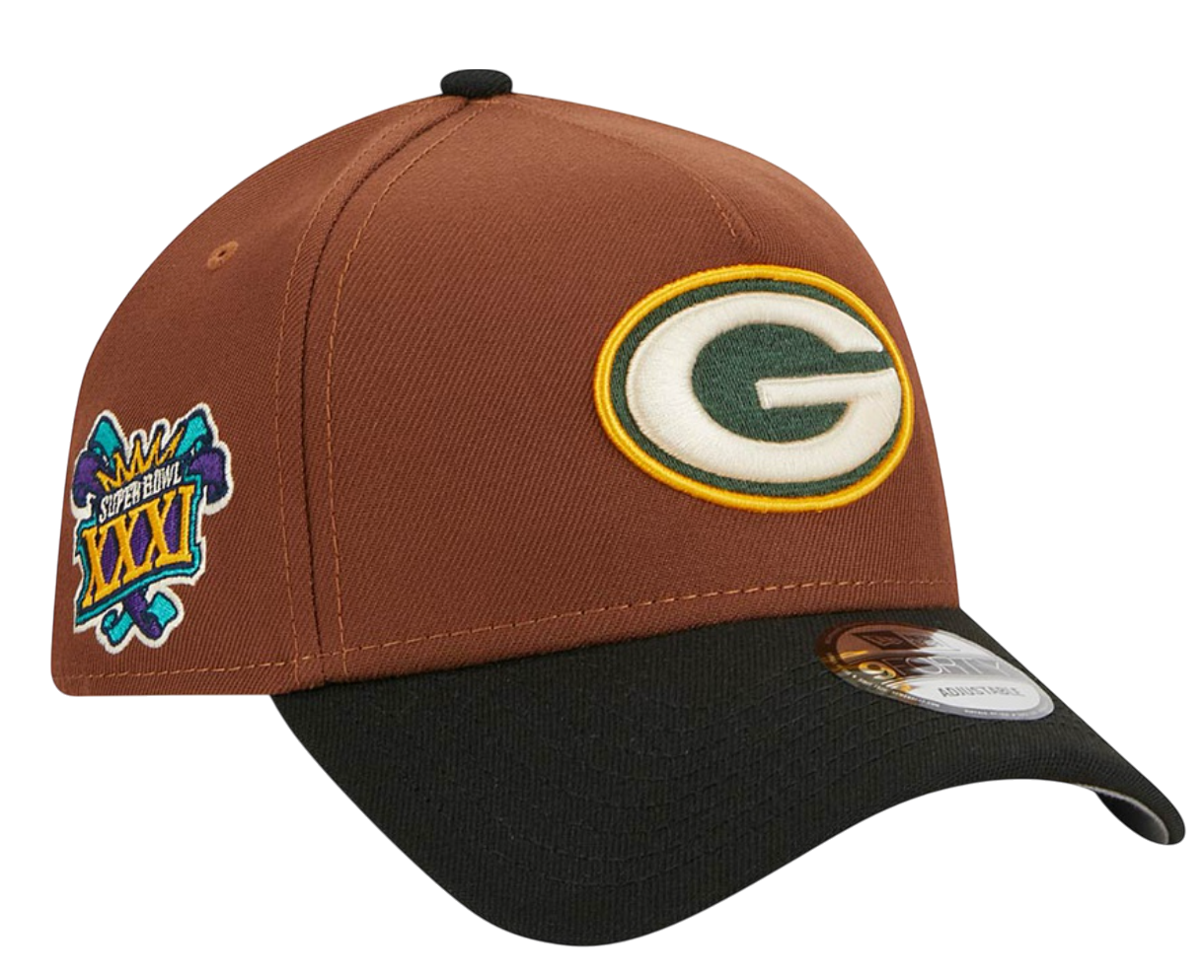 Kasket New Era New Era Green Bay Packers 9Forty Adjustable Cap Brun | 60426649-60426649, 1