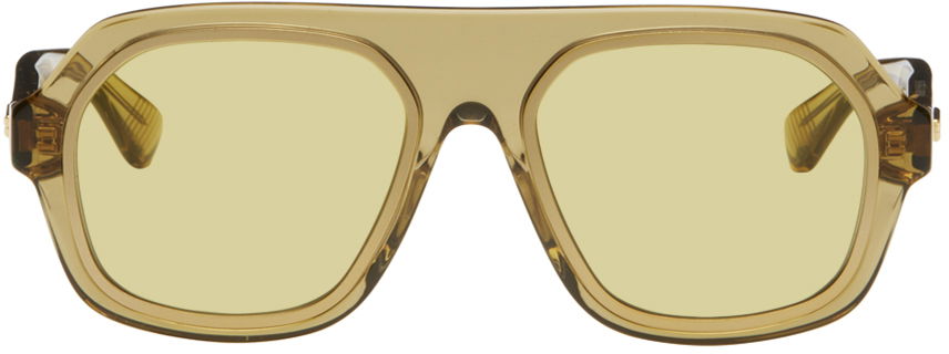 Solbriller Bottega Veneta Rim Sunglasses Gul | BV1217S-003, 0