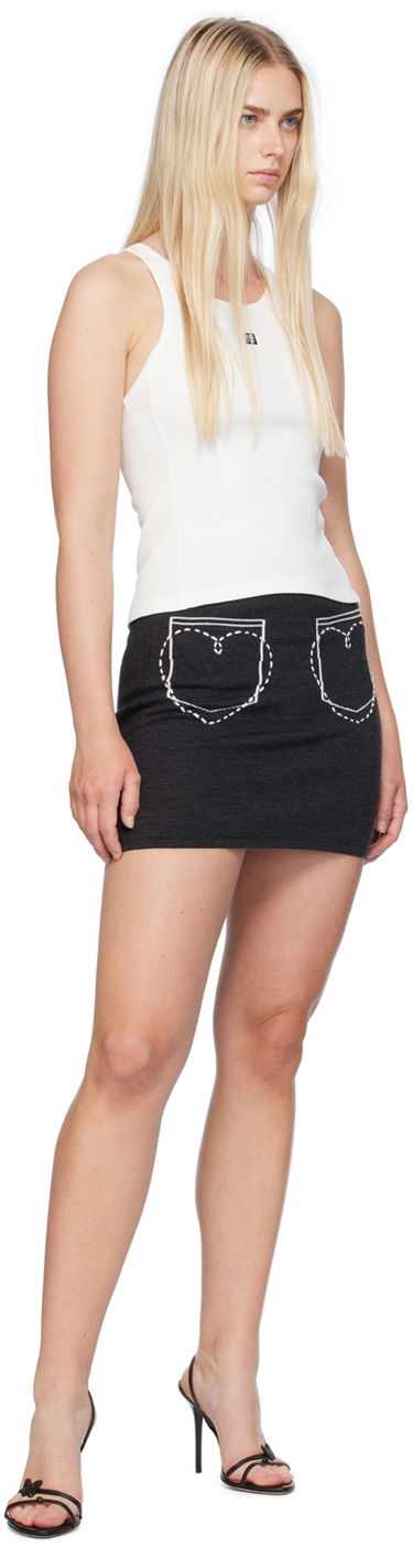 Tanktop Moschino Moschino Jeans Patch Tank Top Hvid | 242K10807, 3