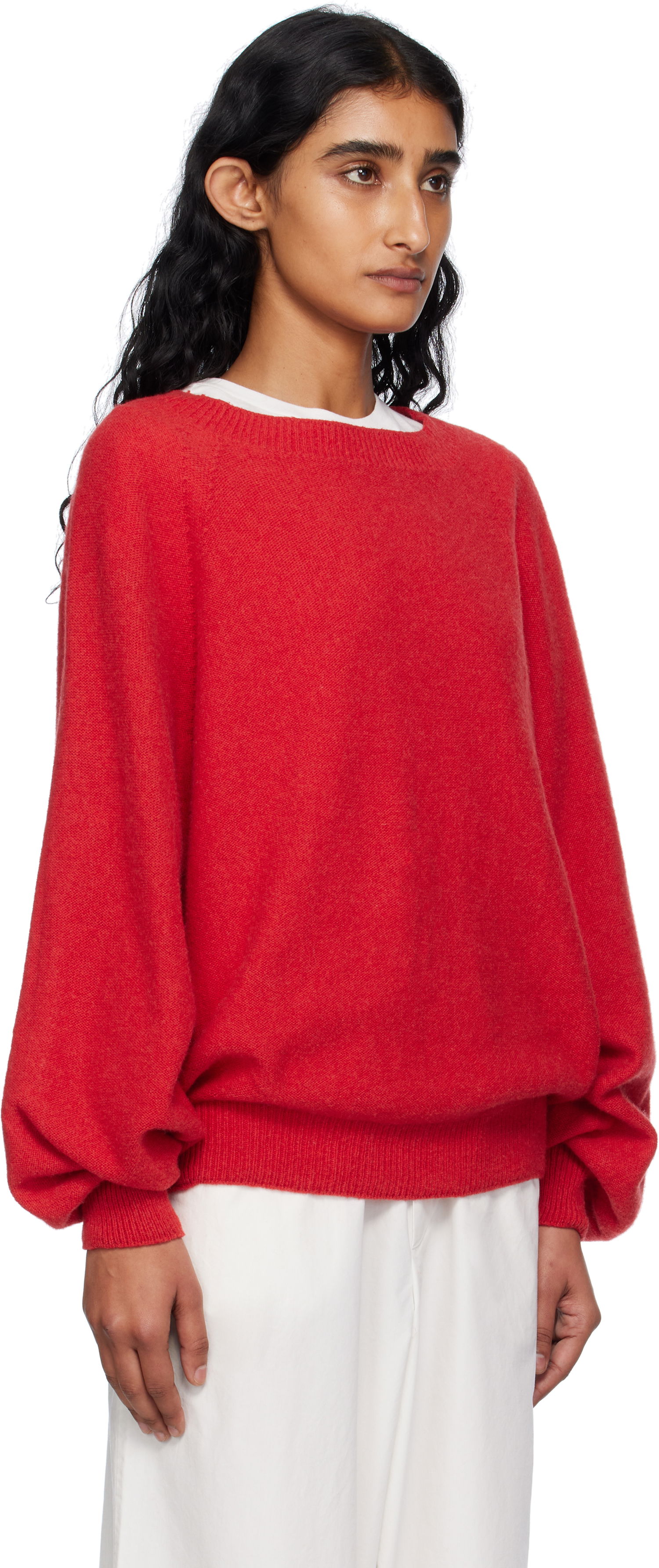Sweater Baserange Baserange Soar Purl Sweater Rød | PUSOS-RC-AU25, 1
