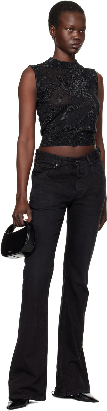 Tanktop Alexander Wang Mock Neck Hotfix Tank Top Sort | 1KC1251078, 3