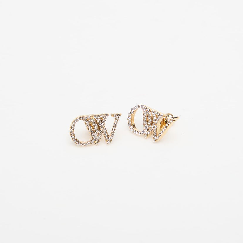 Øreringe Off-White Off-White OW Earrings with Rhinestones Metalisk | OWOD299C99MET0017672