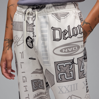 Joggingbukser Jordan Jordan Essentials Fleece Printed Pants Hvid | HM7257-133, 2