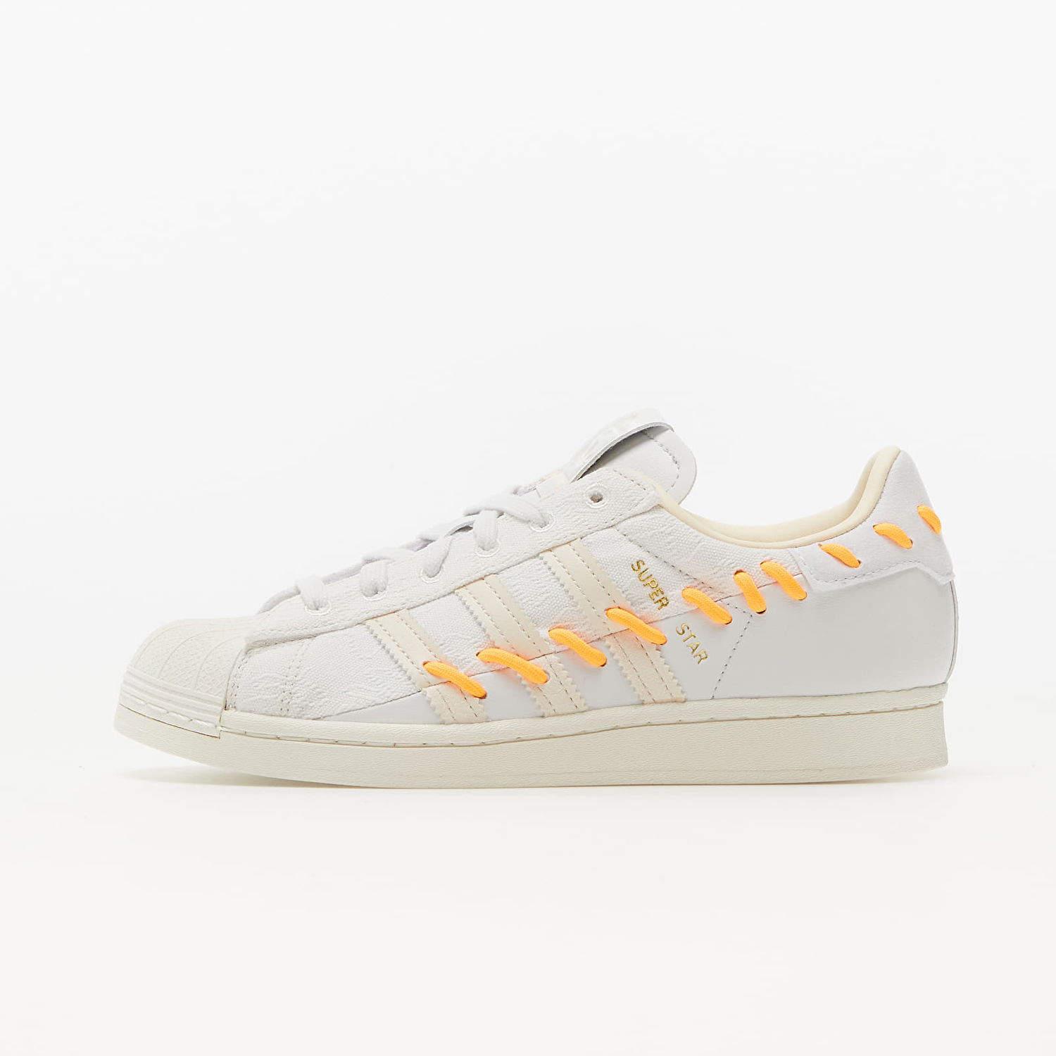 Sneakers og sko adidas Originals Superstar "Crystal White/ Worn White/ Flare Orange" W Hvid | GZ3473, 0