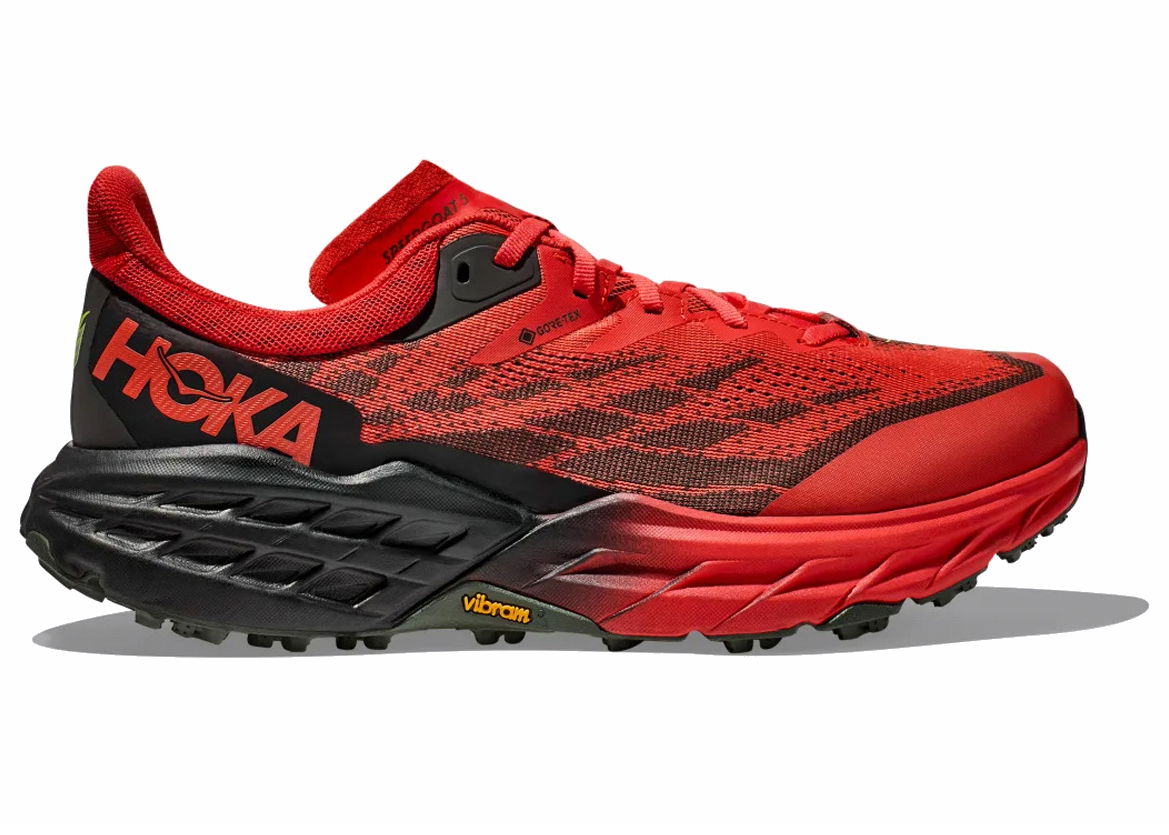 Sneakers og sko Hoka One One Speedgoat 5 GTX Fiesta Thyme Rød | 1127912-FTHY, 0