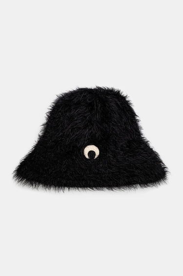 Hat Marine Serre Wild Puffy Knit Bucket Hat Sort | UHG043A.CKNI0031, 0