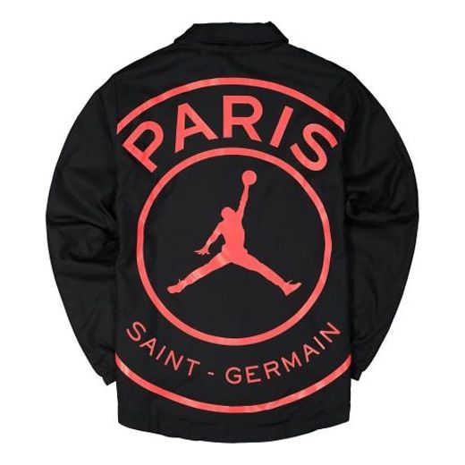 Vindjakke Jordan Jordan x PSG Casual Sport Jacket Sort | BQ4213-011