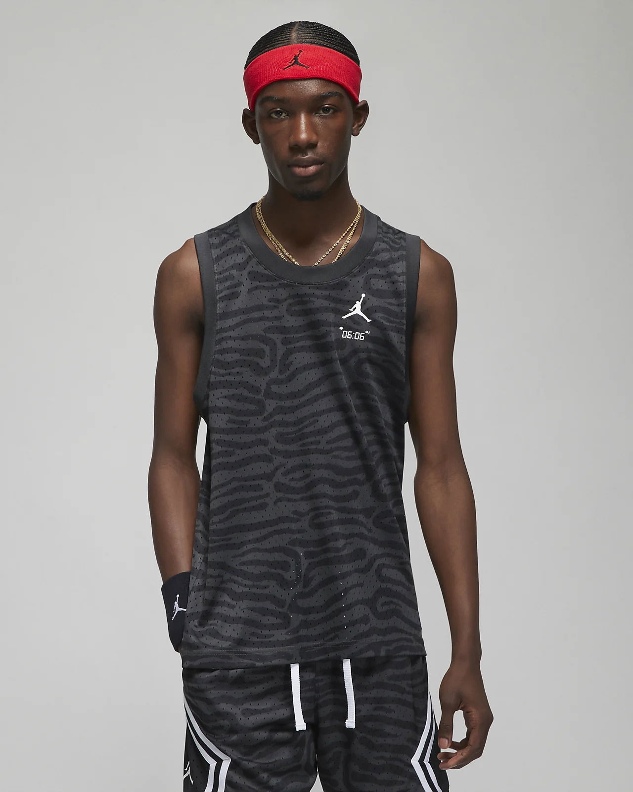 Jersey Jordan Dri-FIT Sport Breakfast ClubPrinted Mesh Jersey Sort | DM1823-010, 0