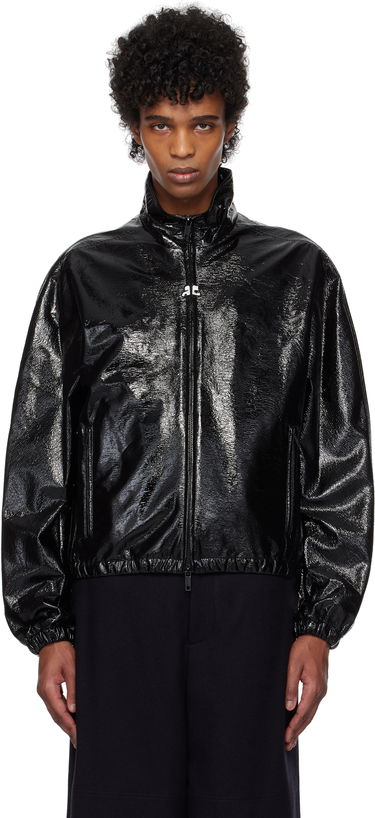 Jakke Courrèges Courrèges Vinyl Tracksuit Bomber Jacket Sort | 125CBL270VY0016, 0