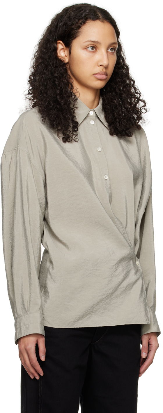Skjorte LEMAIRE Twisted Button-Up Shirt Grøn | SH1032 LF208, 1