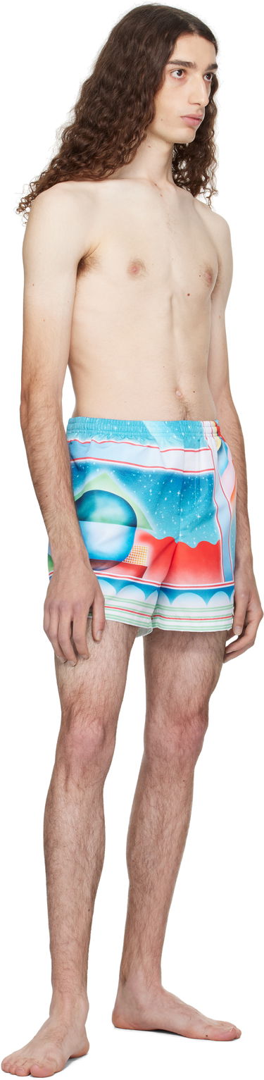Badetøj Casablanca Casablanca Galaxy Court Swim Shorts Flerfarvet | MPF25-TR-032-02, 3