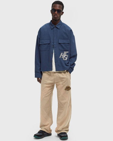 Skjorte Honor The Gift Houndstooth Overshirt Blå | HTG240460-NAVY, 1