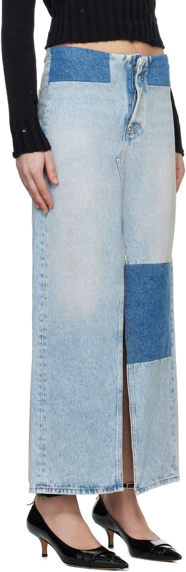 Nederdel Maison Margiela MM6 Maison Margiela Paneled Denim Maxi Skirt Blå | S62MI0032 M30018, 1