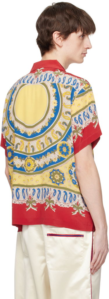 Skjorte Bode Bode Bricolage Short Sleeve Shirt Rød | MRS25SH002, 2