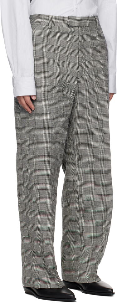 Bukser VETEMENTS Vetements Metalized Wrinkled Tailored Trousers Grå | UA66PA110G, 1