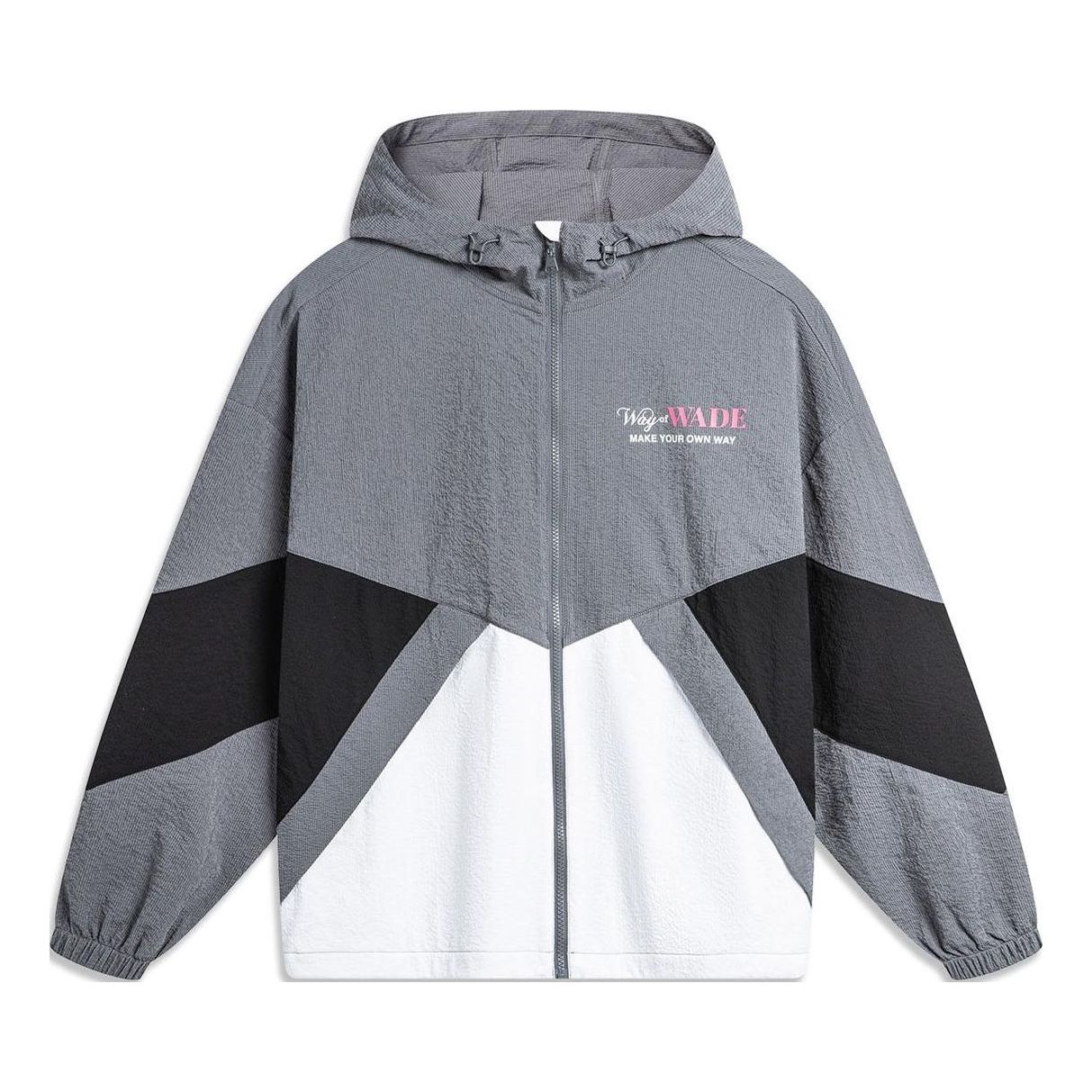 Vindjakke Li-Ning Way Of Wade Graphic Windbreaker Grå | AFDU399-1, 0