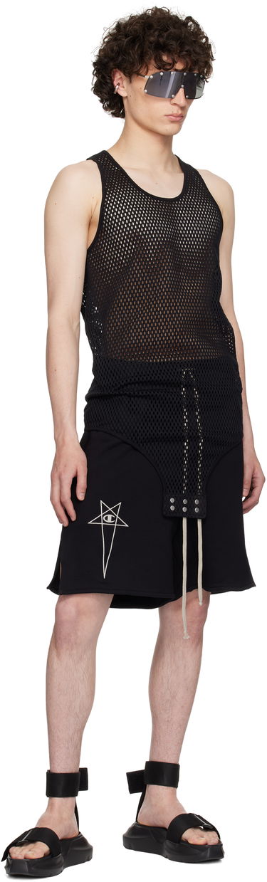 Tanktop Rick Owens Rick Owens Champion Edition Mesh Tank Top Sort | CM01E1680 CHONET MESH, 3