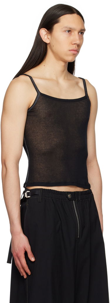 Tanktop Dion Lee Semi-Sheer Tank Top Sort | C3132S23, 1