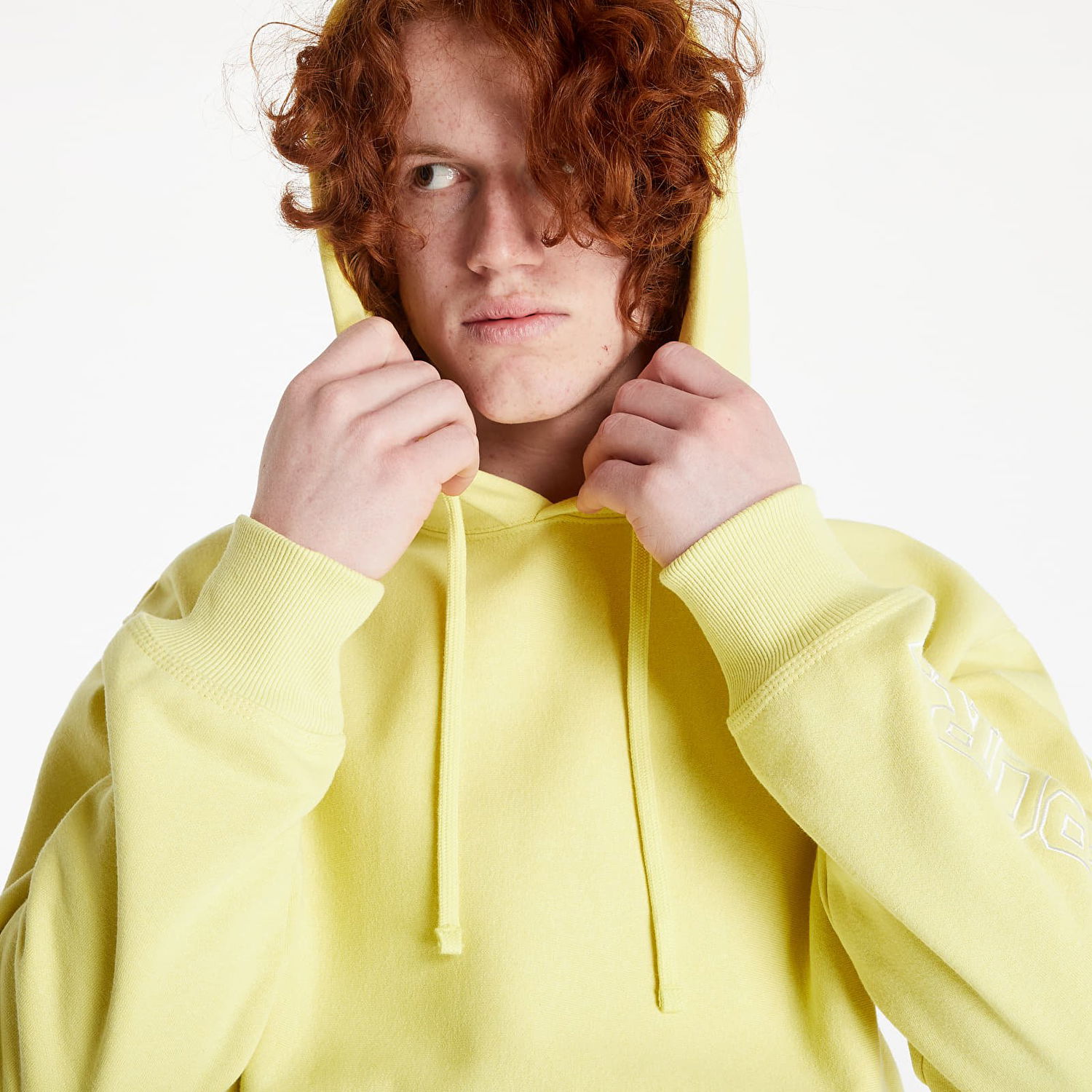 Sweatshirt Stüssy Sport Applique Hoodie Gul | 118477 yellow, 0