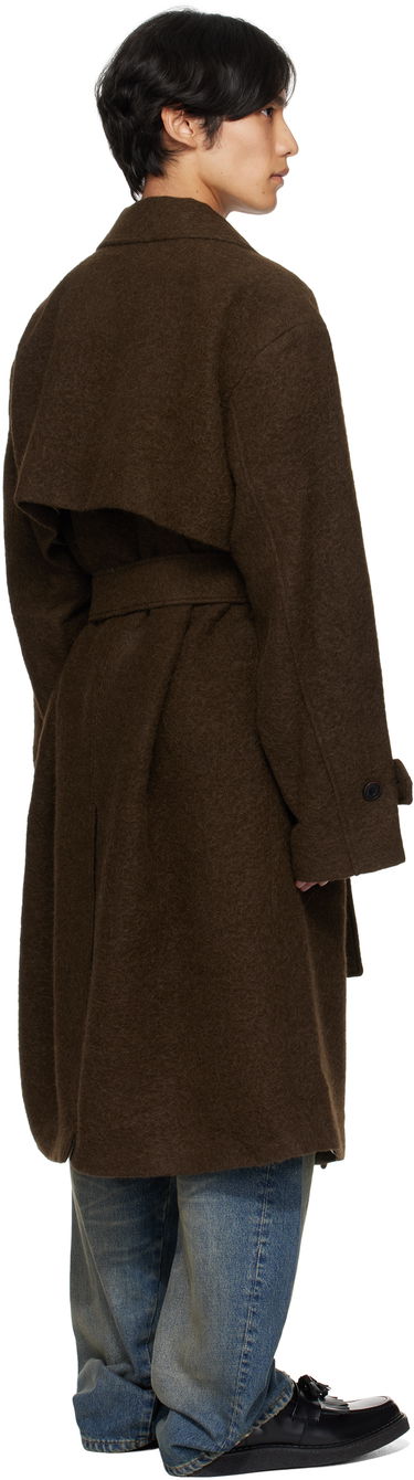 Frakker Andersson Bell Andersson Bell Mattia Shaggy Wool Robe Coat Brun | awa714m, 2