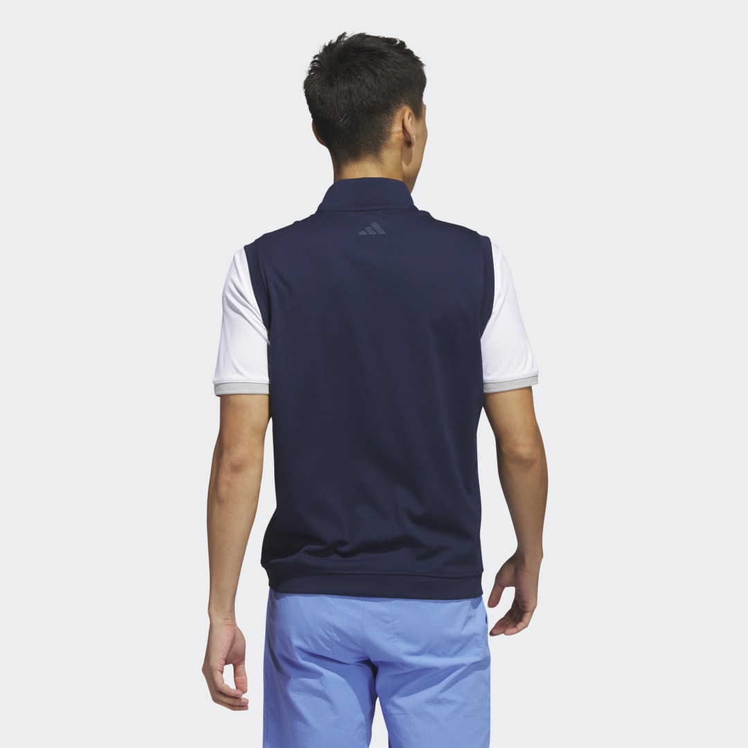 Vest adidas Originals Elevated 1/4-Zip Pullover Vest Mørkeblå | IB4541, 1