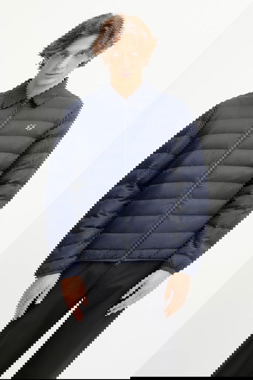 Puffer jakke Fred Perry Fred Perry J1301 Puffer Jacket Mørkeblå | J1301, 0