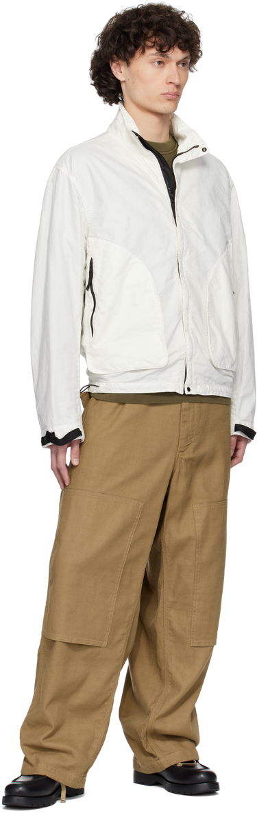 Vindjakke Stone Island Stone Island Organic Look Nylon Panama-TC Jacket Hvid | K1S15 4100067 S0069, 4