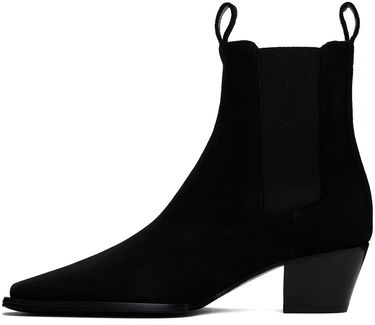 Sneakers og sko TOTEME The City Suede Chelsea Boots Sort | 234-WLGSE074-LE0012, 2