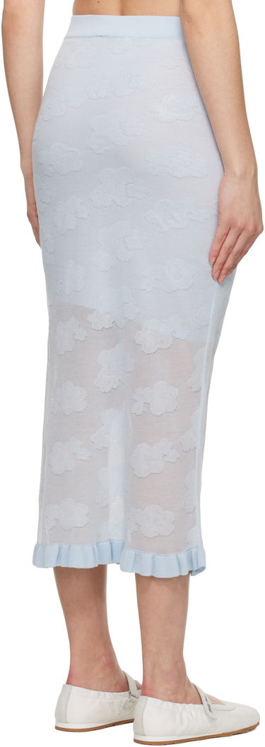 Nederdel Cecilie Bahnsen Cecilie Bahnsen Pegonia Midi Knit Skirt Blå | 1.25KNI50005 PEGONIA SKIRT, 2