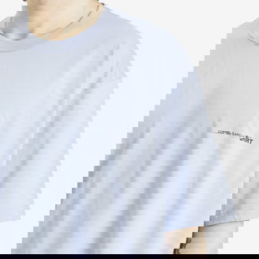 T-shirt Comme des Garçons CDG SHIRT Logo T-Shirt, Size Small Blå | FO-T023-051-1, 5