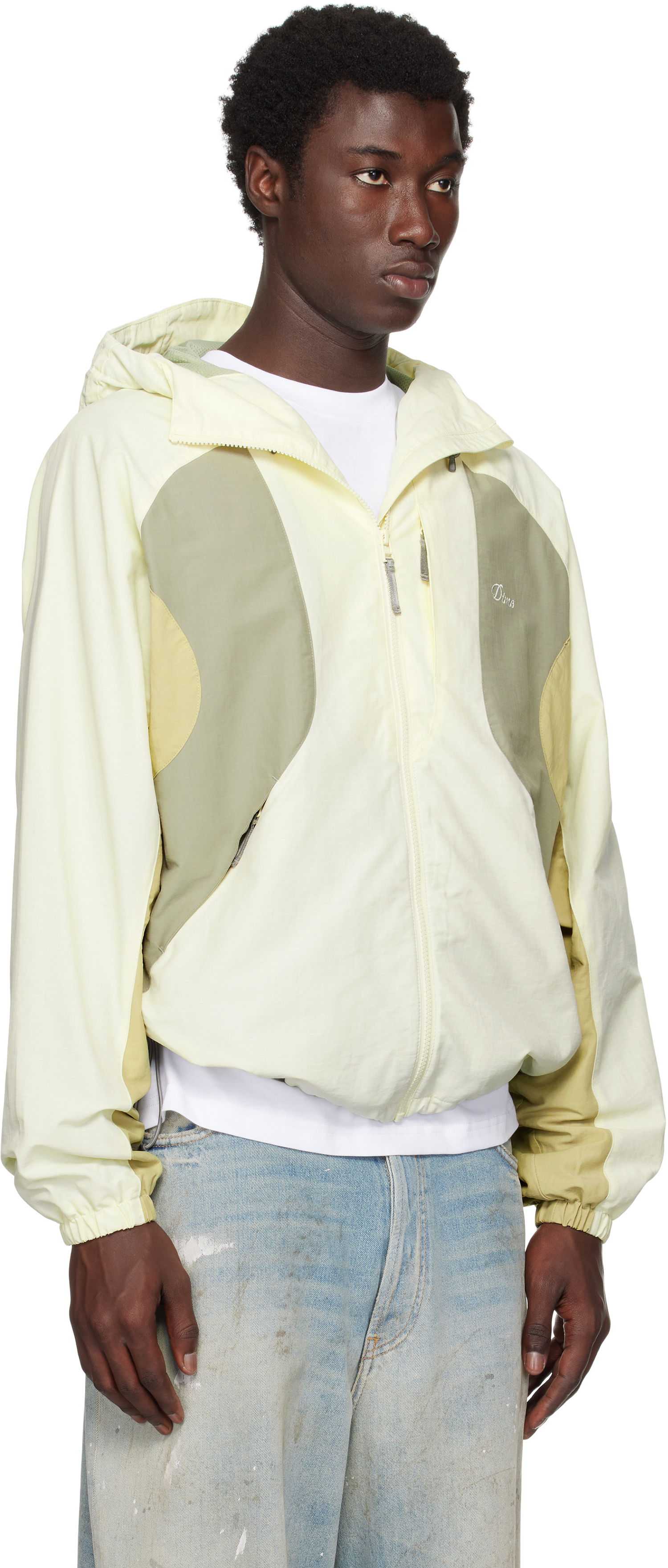 Vindjakke Dime Dime Tech Windbreaker Jacket Gul | DIMESU253WHT, 1