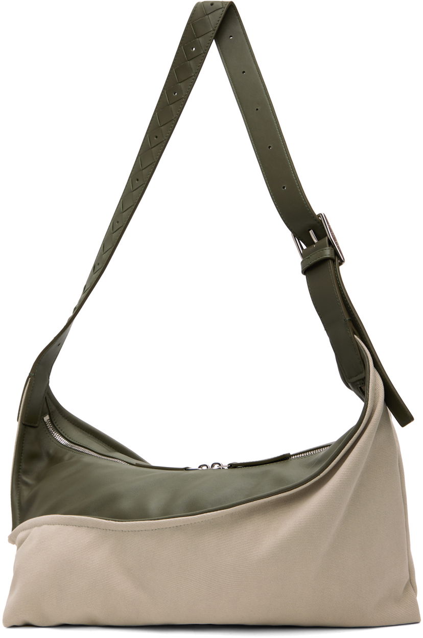 Skuldertaske Bottega Veneta Bottega Veneta Small Zigzag Shoulder Bag Grøn | 787117V44I3