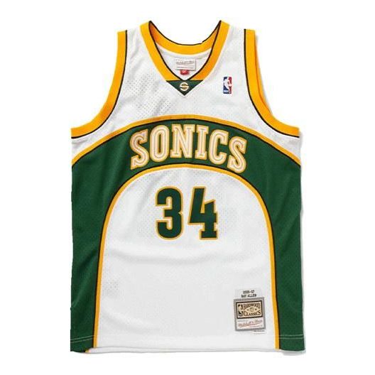 Jersey Mitchell & Ness Seattle SuperSonics Ray Allen Swingman Jersey Hvid | SMJYCP20036-SSUWHIT06RAL