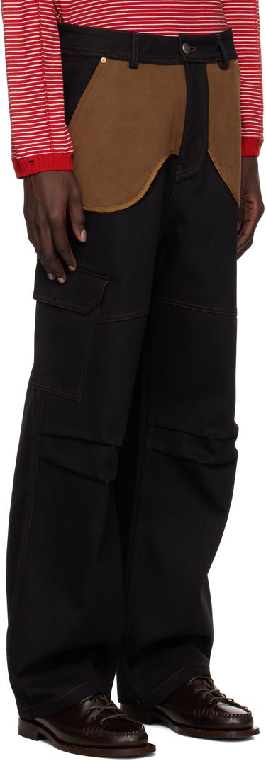 Cargo bukser Andersson Bell Andersson Bell Inside Out Denim Cargo Pants Sort | apa785m, 1