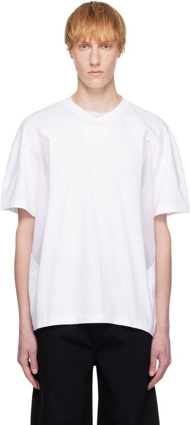 T-shirt Helmut Lang Helmut Lang Sport Mesh Panel T-Shirt Hvid | P02HM512, 0