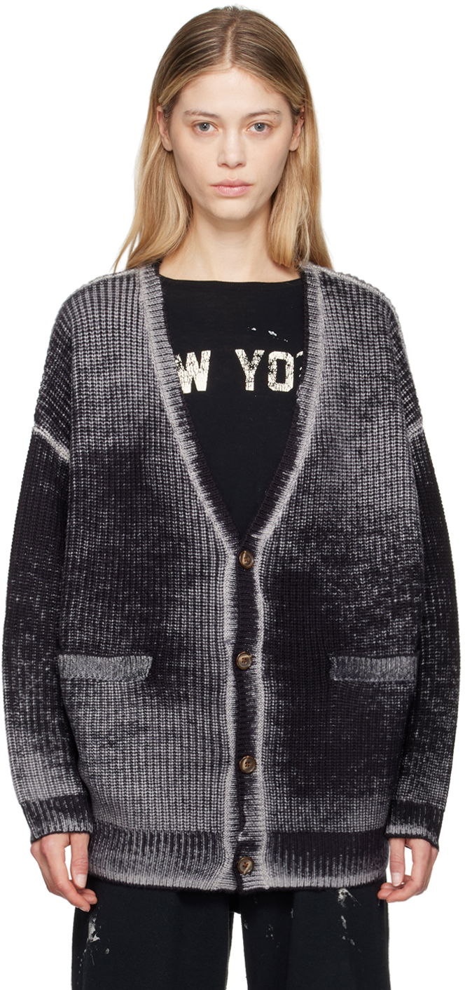 Sweater R13 R13 Oversized Knit Cardigan Grå | R13WY198 Y158B