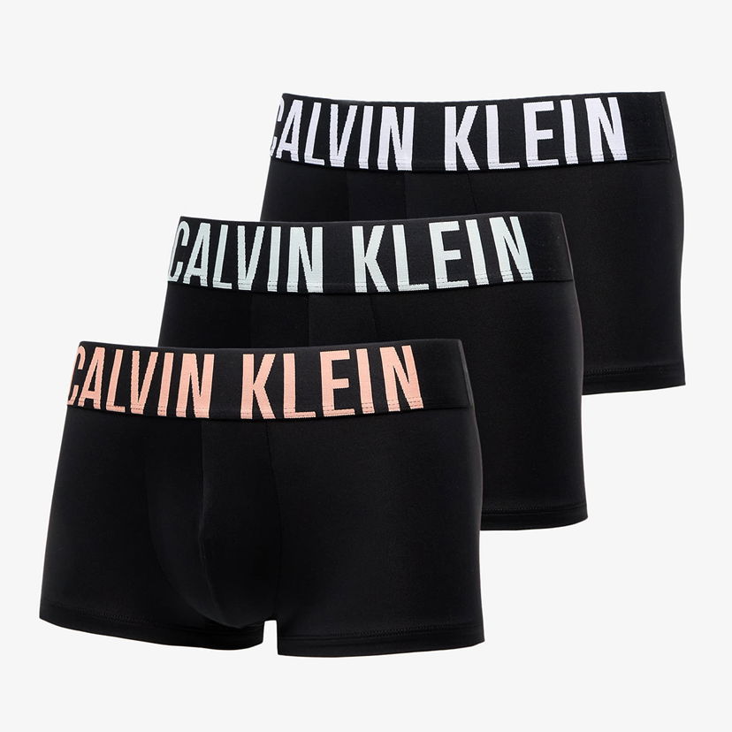 Boksere CALVIN KLEIN Low Rise Microfiber Stretch Trunk 3-Pack Black Sort | 000NB3611A VVN