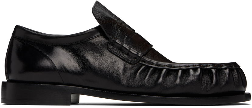 Tøj Dries Van Noten Dries Van Noten Leather Loafers Sort | MS251-1324