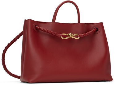 Håndtaske Bottega Veneta Bottega Veneta Andiamo Leather Shoulder Bag Rød | 810214 V4O94, 1