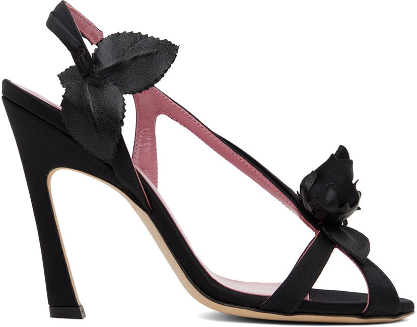 Tilbehør Blumarine Blumarine Sofia 120 Heeled Sandals Sort | 6A4513T038022222
